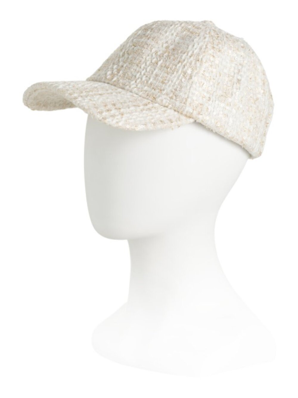 EUGENIA KIM Sequin Embellished Tweed Baseball Cap